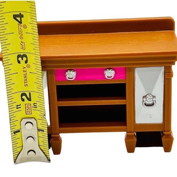 LOVING FAMILY DOLLHOUSE DINING ROOM BUFFET SIDEBOARD CABINET MATTEL FISHER-PRICE - Picture 5 of 5